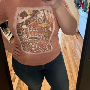 Lucky brand queen of spades T-shirt